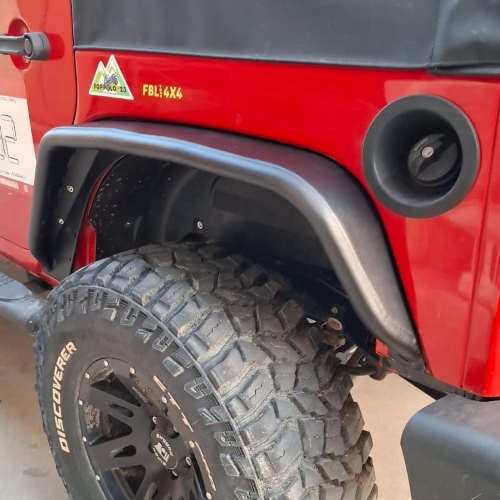 Parafanghini in alluminio Jeep Wrangler JK - Modello PS (23 cm) - immagine 8