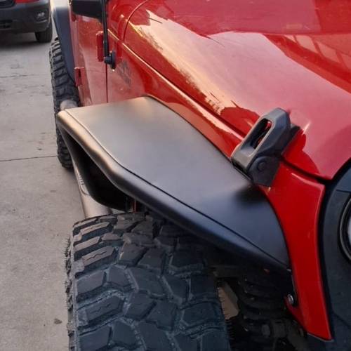 Parafanghini in alluminio Jeep Wrangler JK - Modello PS (23 cm) - immagine 9
