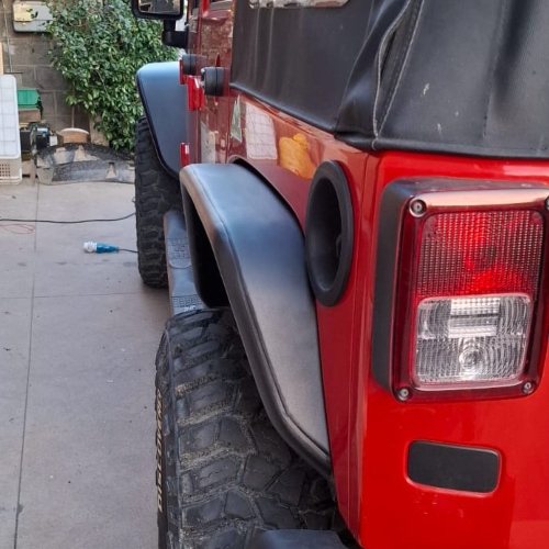 Parafanghini in alluminio Jeep Wrangler JK - Modello PS (23 cm) - immagine 11