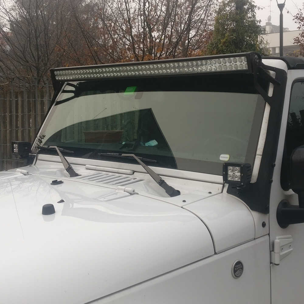 Staffe porta barra led per Jeep JK - Mondo 4x4