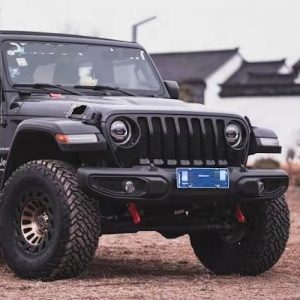 Paraurti anteriore in plastica modello 10° anniversario con angoli bassi per Jeep Wrangler JL dopo il 2018.