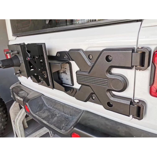 Supporto ruota di scorta rinforzato per Jeep Wrangler JL modello 2.0 - immagine 4