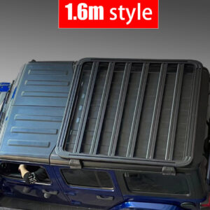 Portapacchi in alluminio per Jeep Wrangler JL 4 porte modello piatto, senza sponde laterali