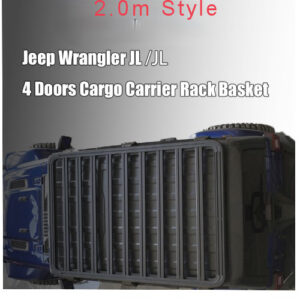Portapacchi in alluminio per Jeep Wrangler JL 4 porte - modello piatto, senza sponde laterali