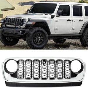 Mascherone sostitutivo per Jeep Wrangler JL UPGRADE al 2024 - versione con foro per camera anteriore