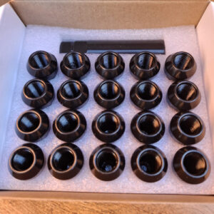 Dadi ruota misura 1/2”-20 Per Jeep CJ, Jeep Wrangler YJ/TJ/JK, Jeep Cherokee XJ/KJ e Jeep Grand Cherokee ZJ/WJ/WH