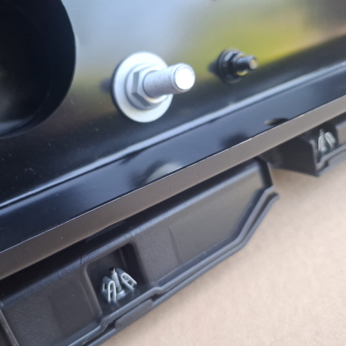Paraurti anteriore in plastica modello 10° anniversario con angoli bassi per Jeep Wrangler JK dal 2006 al 2017 - immagine 6