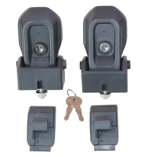 Ganci chiudi cofano in metallo con serratura per Jeep Wrangler JL - modello B